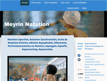 Tablet Screenshot of meyrin-natation.ch